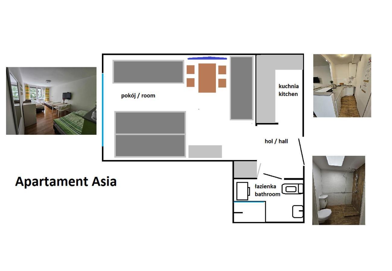 Apartamenty Asia كراكوفيا المظهر الخارجي الصورة